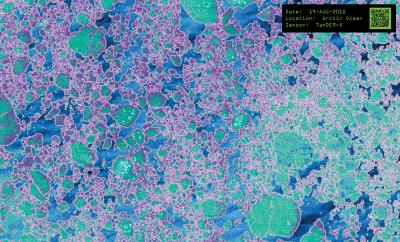 Studying Ice Floes from the Skies