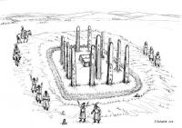 Figure 3 Illustration of a Ritual Conducted Around the Monument 