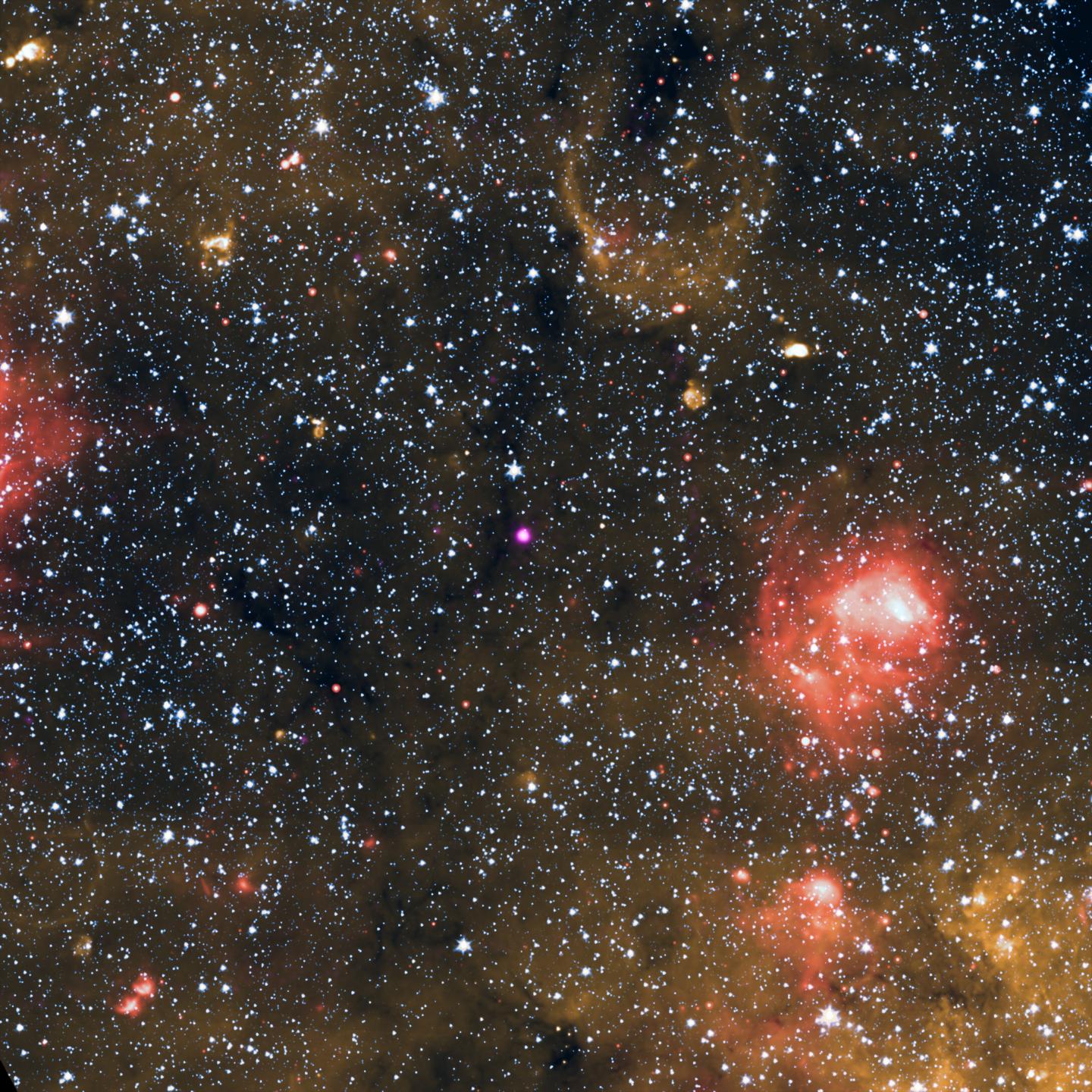 X-ray and Infrared Image of J1818