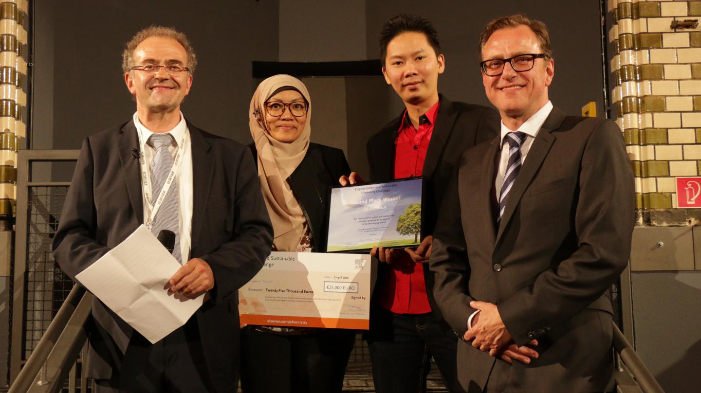 Winners of the First Green and Sustainable Chemistry Challenge