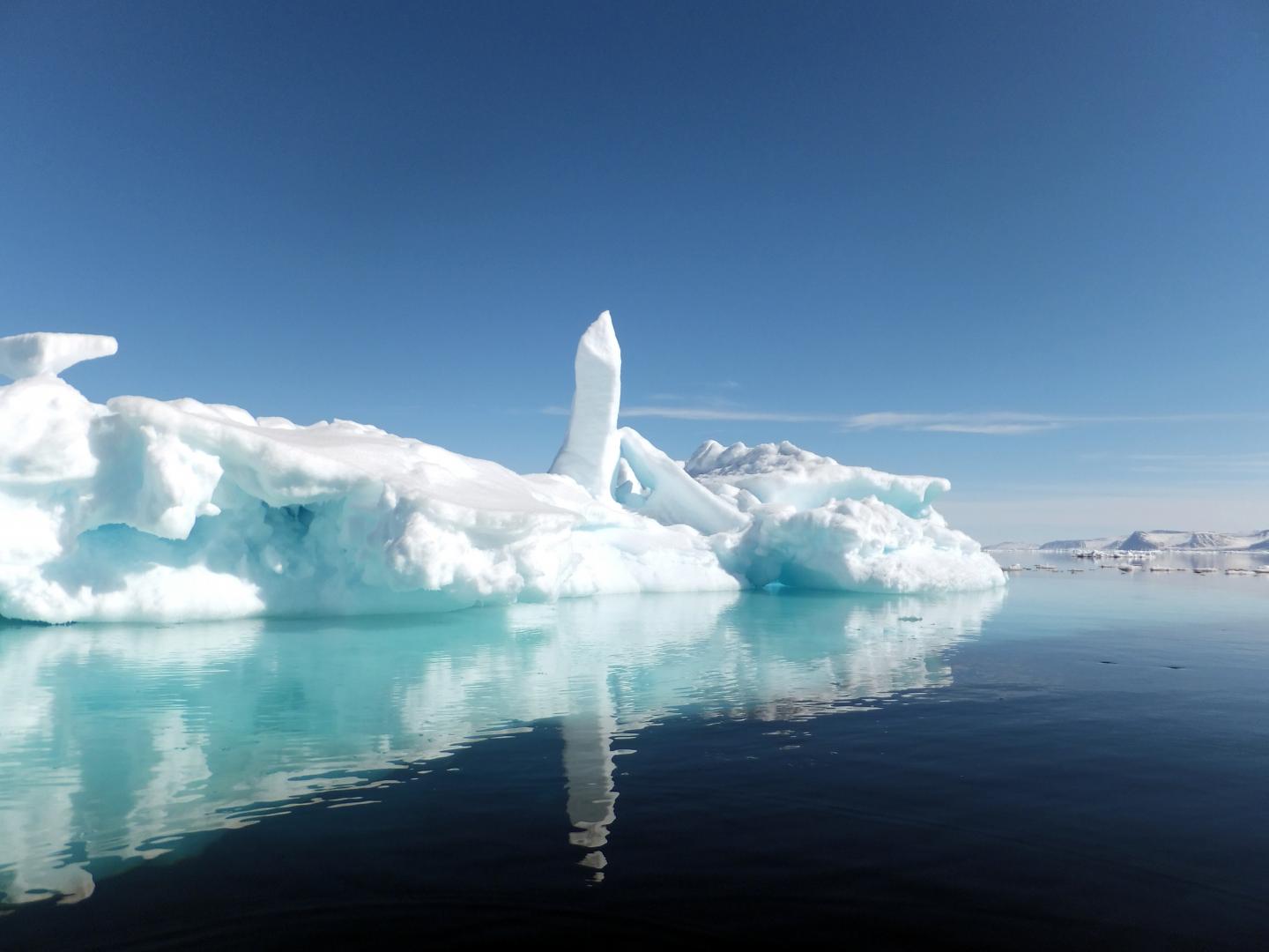 Polar scene: Pack ice off northern Baffin Island