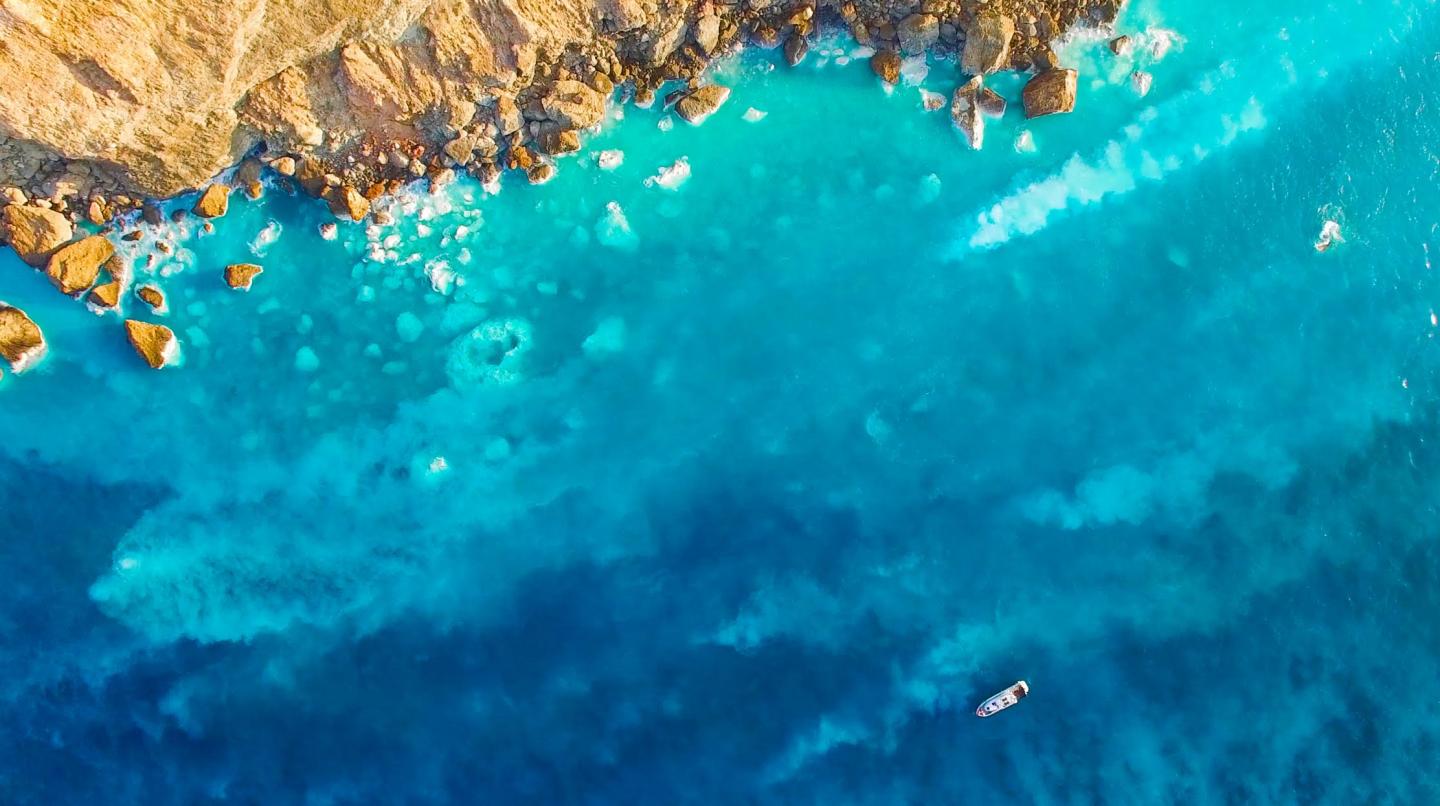 Aerial View of the Acidic Hot Springs