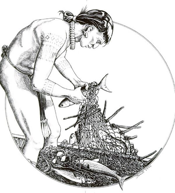 Calusa Engineered Complex Holding Pens for Fish