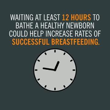 Delaying Newborn Baths Increases Rates of Breastfeeding