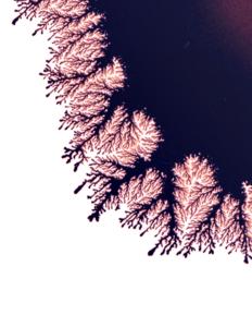 Fractal-like branches created with dendritic painting