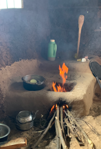 Mud stove in Kenya