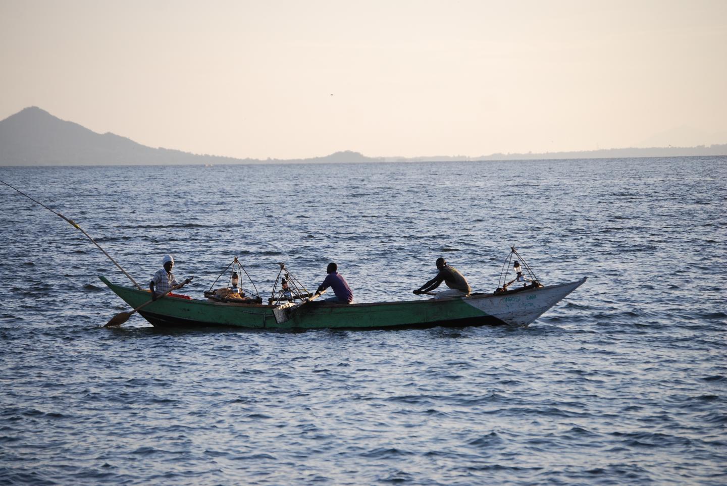 Fishermen on Lake Victoria