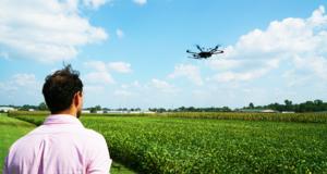 Drone at West TN AgResearch and Education Center