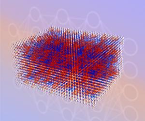 Snapshot of a deep learning simulation of more than 10,000 beryllium atoms