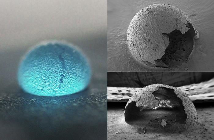 Liquid and solid shell droplet encapsulation prepared by capillary assisted cloaking