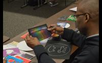 Veteran Participating in Art Therapy 2
