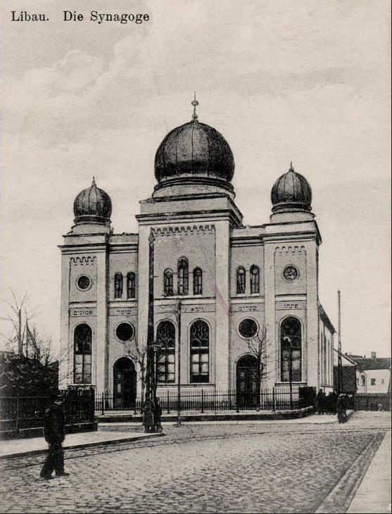 Synagogue in Libau, now Liepaja