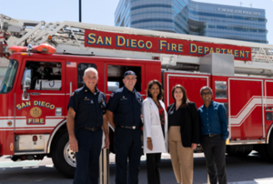 From left: David Picone, Kyle O’Neill, Pam Taub, Emily Manoogian, and Satchidananda Panda