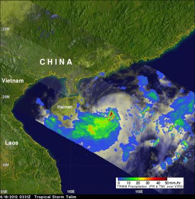 TRMM Satellite Saw Tropical Storm Talim Forming