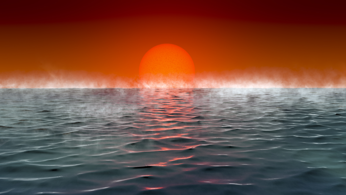 Artist's impression of a Hycean planet