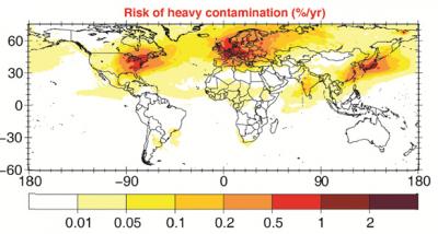 Chart Radioactive Contamination