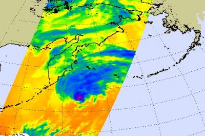 NASA Sees Vamco Approaching Aleutian Islands