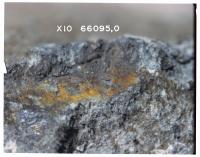 Close-Up of Metallic Salts or 'Rust' on Surface of the Lunar 'Rusty Rock'