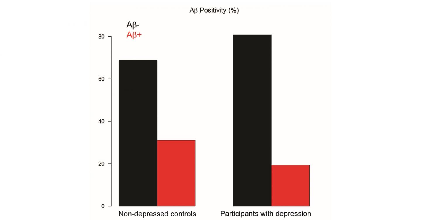 Amyloid Deposits not Associated with Depression in the Elderly