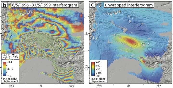 Interferogram Earthquake Images