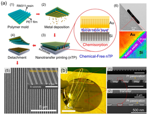 Conceptual Images for the Chemical-free Nanotransfer Printing Technique