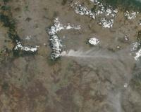 NASA Terra Satellite Image of Popocatepetl Volcano