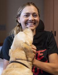 Stefanie Putnam and her Service Dog, Kaz