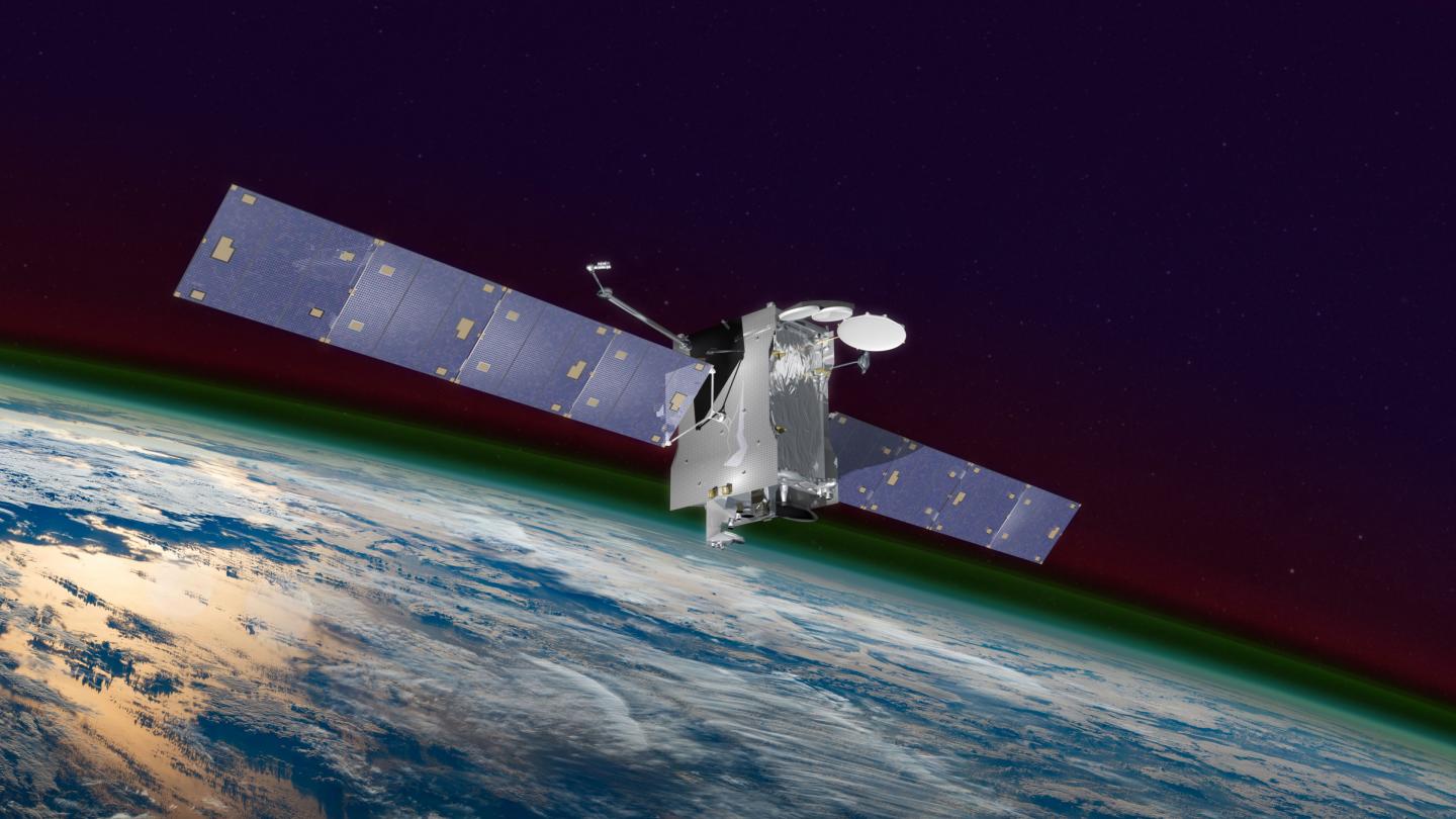 Illustration of Satellite Carrying NASA's GOLD