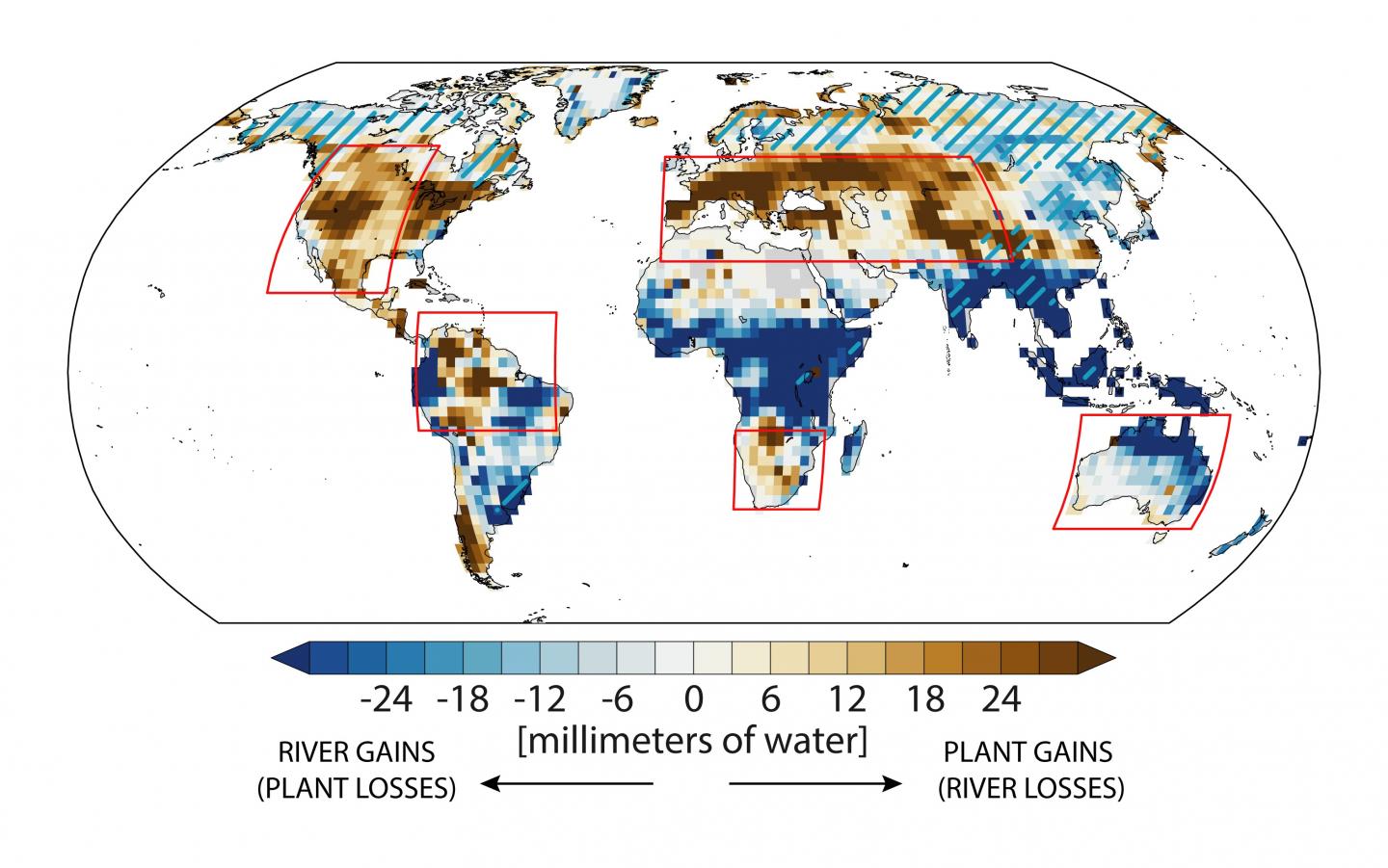 Future Runoff Lost to Future Vegetation by the End of the Century (Based on Climate Projections)