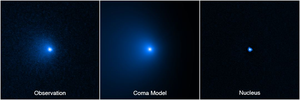 Isolating the nucleus of a comet