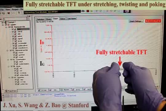 A Flexible Transistor that Conforms to Skin (1 of 3)