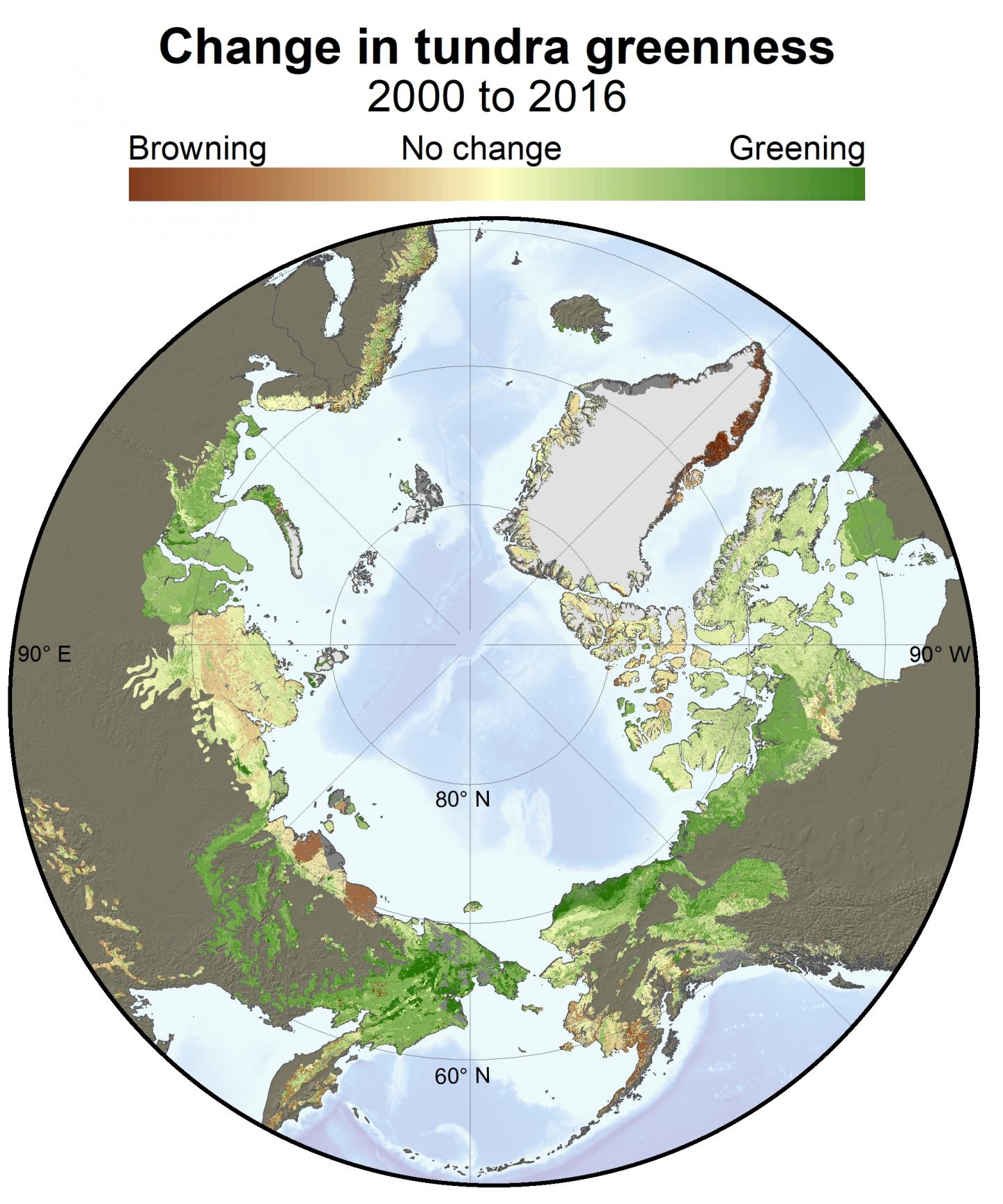 Change in Tundra Greenness