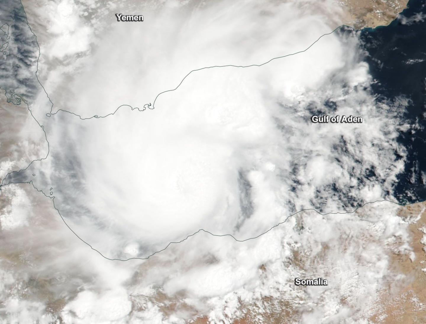 True-color Image of Tropical Cyclone Saga