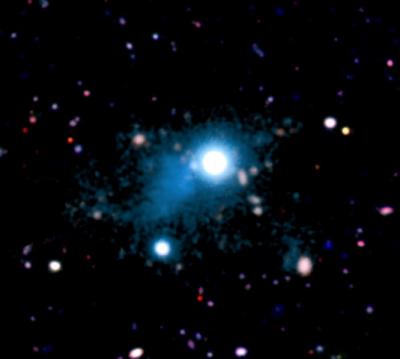 Nebula Illuminated by Quasar UM287