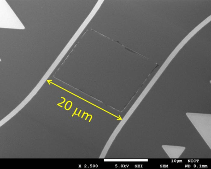 Developed Superconducting Wide-Strip Photon Detector (SWSPD)