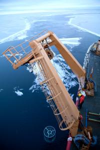 Lowering Sensors into the Arctic Ocean