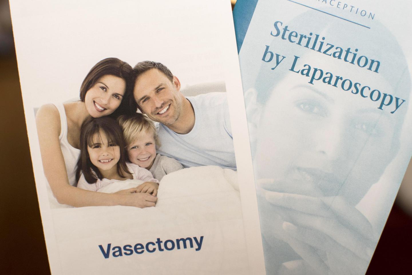 Pamphlets on Vasectomies and Tubal Ligation