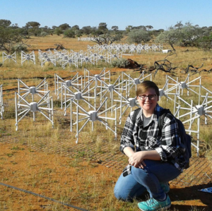 Dr Christene Lynch at Murchison Widefield Array