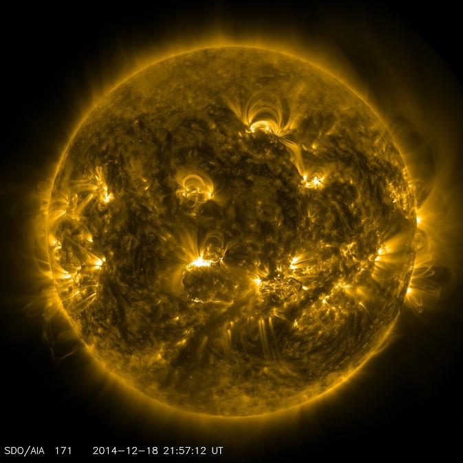 A Mid-Level Solar Flare Erupted on the Sun on Dec. 18, 2014