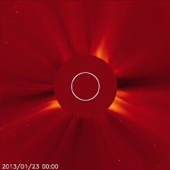 2 Coronal Mass Ejections Erupting from the Sun on Jan. 23, 2013