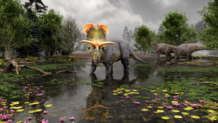 Lokiceratops artist rendering