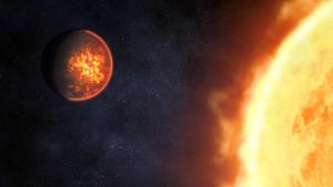 Volcanic exoplanet