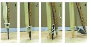 High-speed camera images of force-test of Clovis-pointed spear