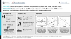 Physical fitness since childhood predicts cerebellar volume in adolescence