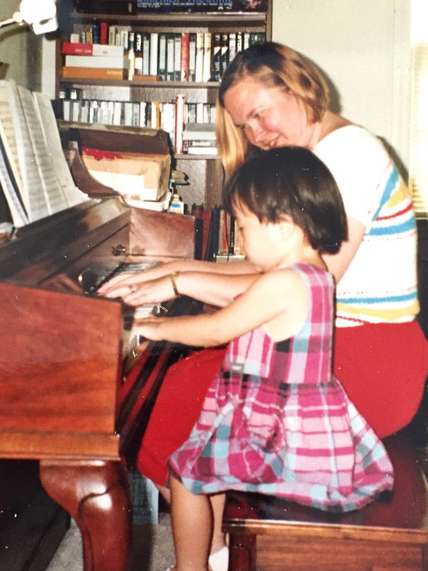 Dr. Pamela Stover Teaching Piano