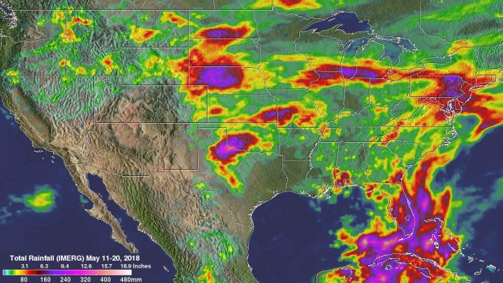 IMERG Data of Rainfall During May 2018