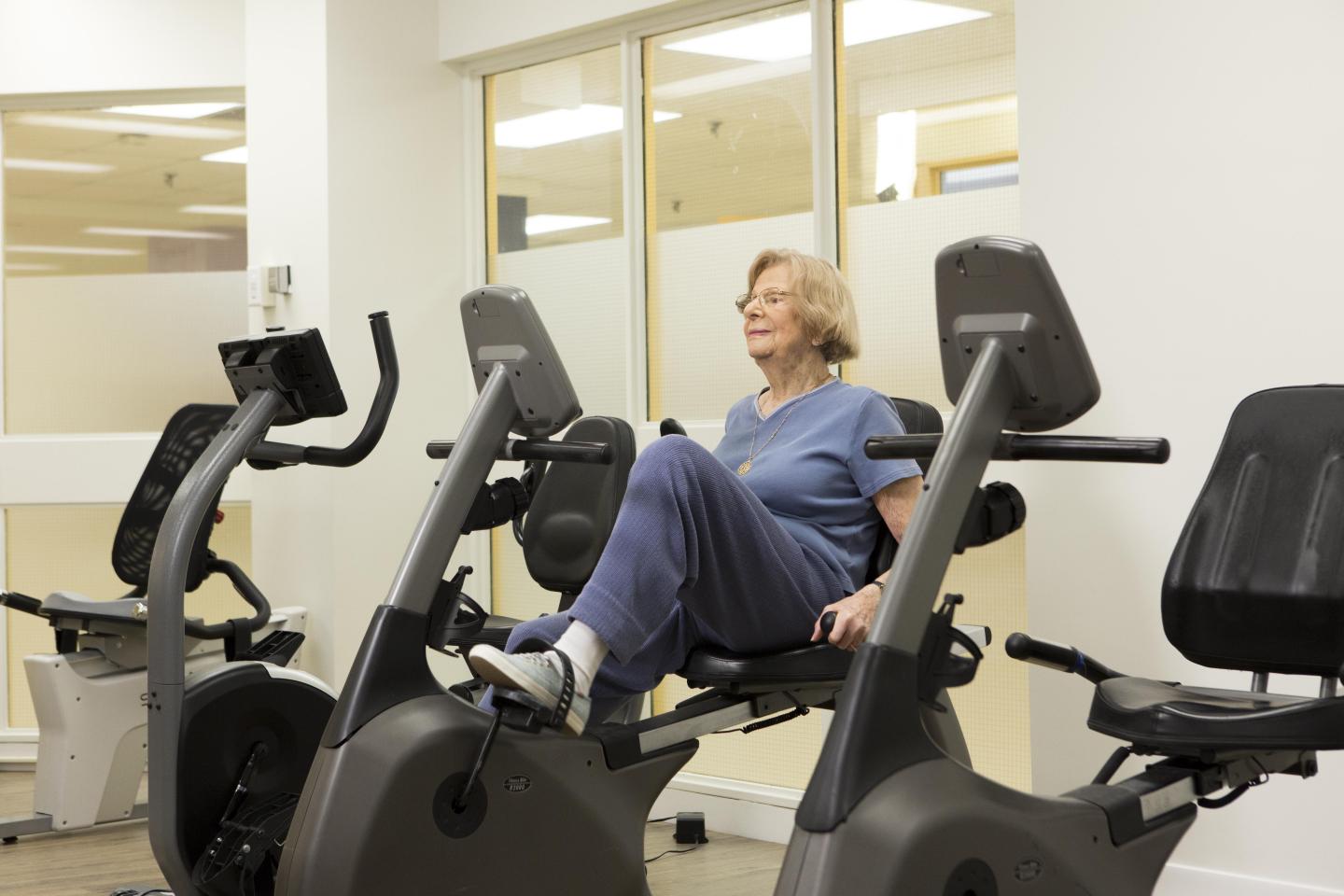 Older Adult Exercising at the Terraces of Baycrest