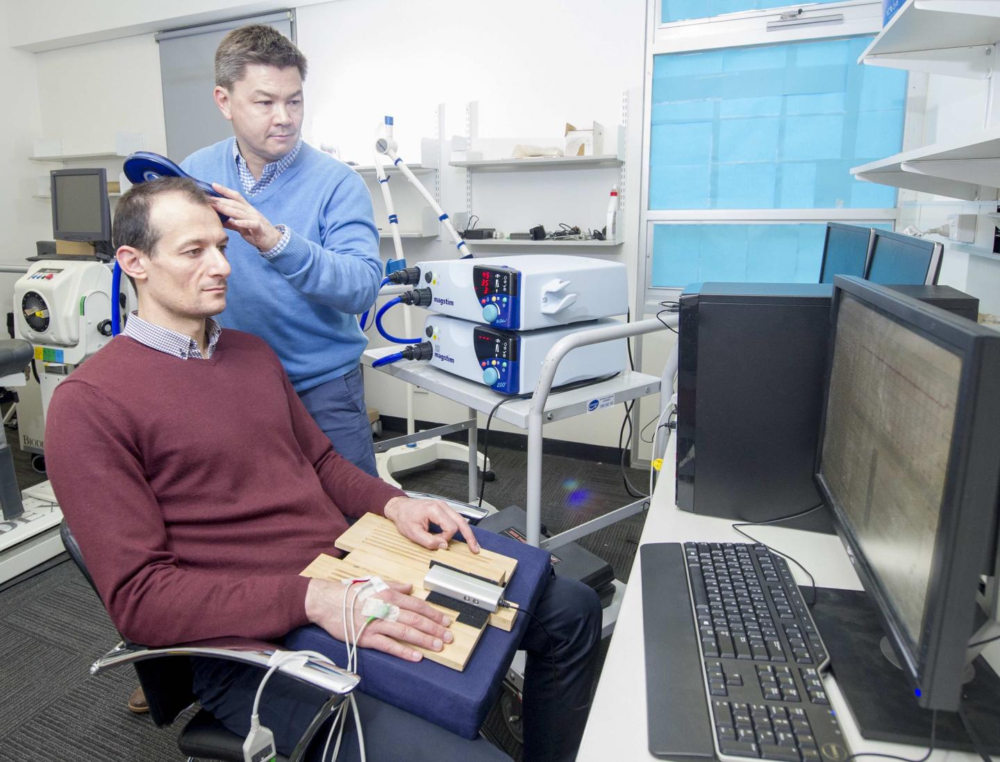 Dr. Alan Pearce and Test Subject, La Trobe University