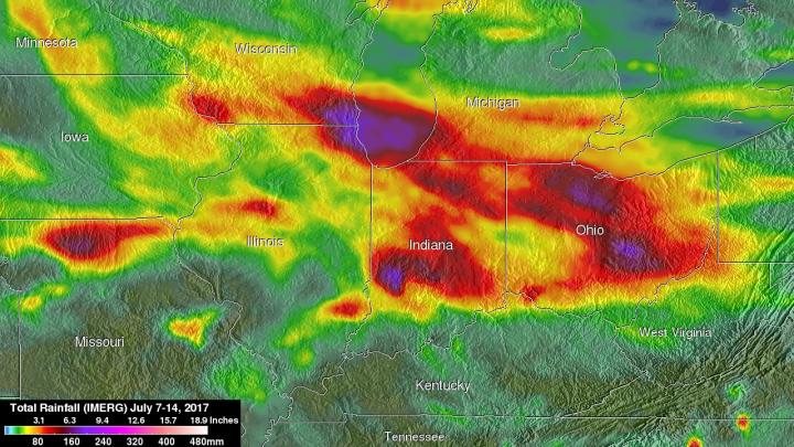 Rainfall Totals Map