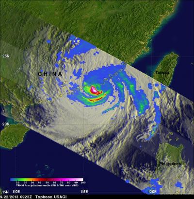 TRMM Sees Usagi Sept. 22